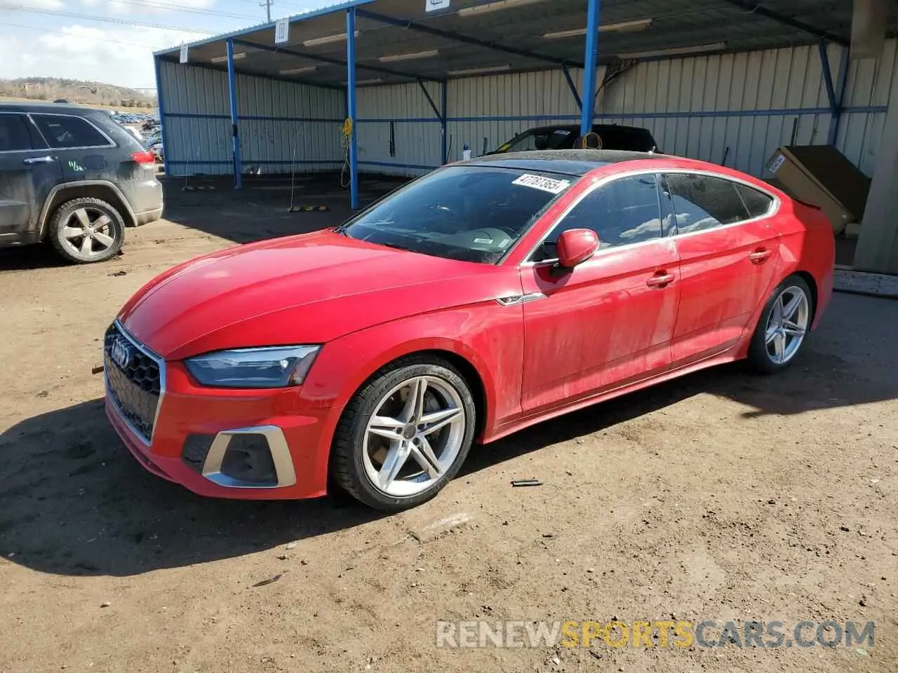 1 Photograph of a damaged car WAUDACF56MA011276 AUDI A5 2021