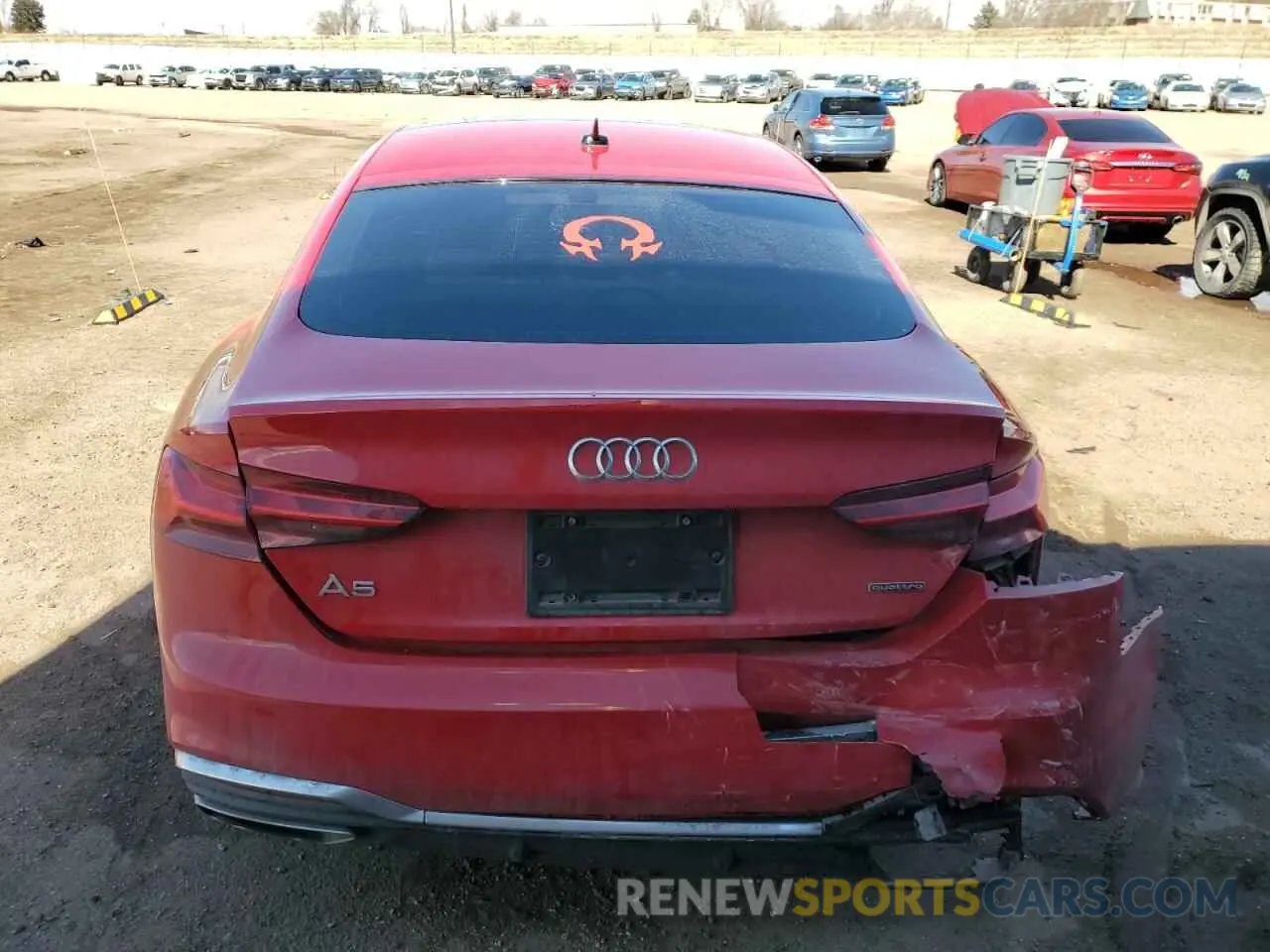 6 Photograph of a damaged car WAUDACF56MA011276 AUDI A5 2021