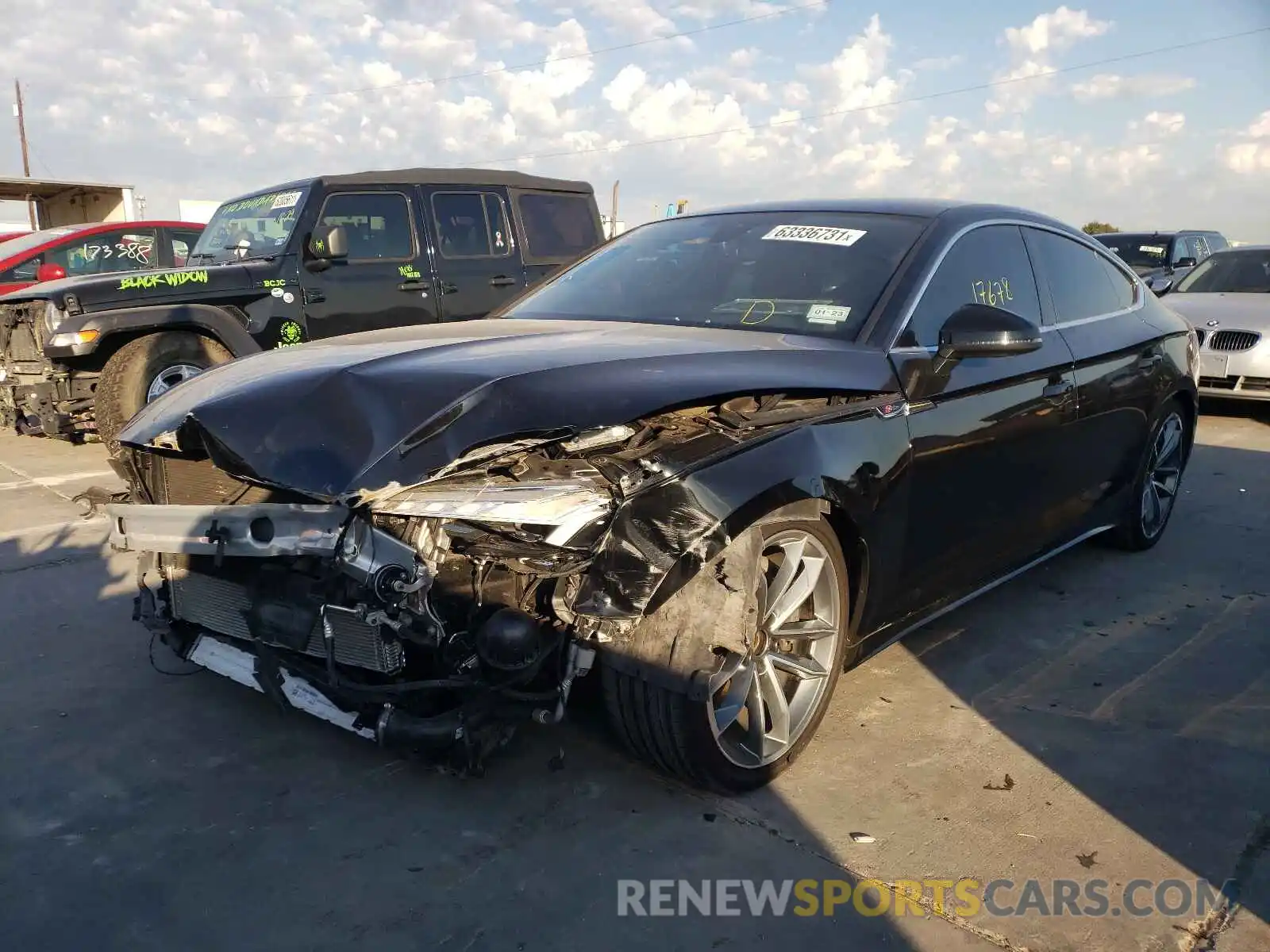 2 Photograph of a damaged car WAUFACF50MA016546 AUDI A5 2021