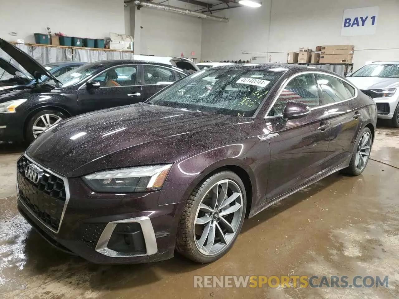 1 Photograph of a damaged car WAUFACF56MA025896 AUDI A5 2021