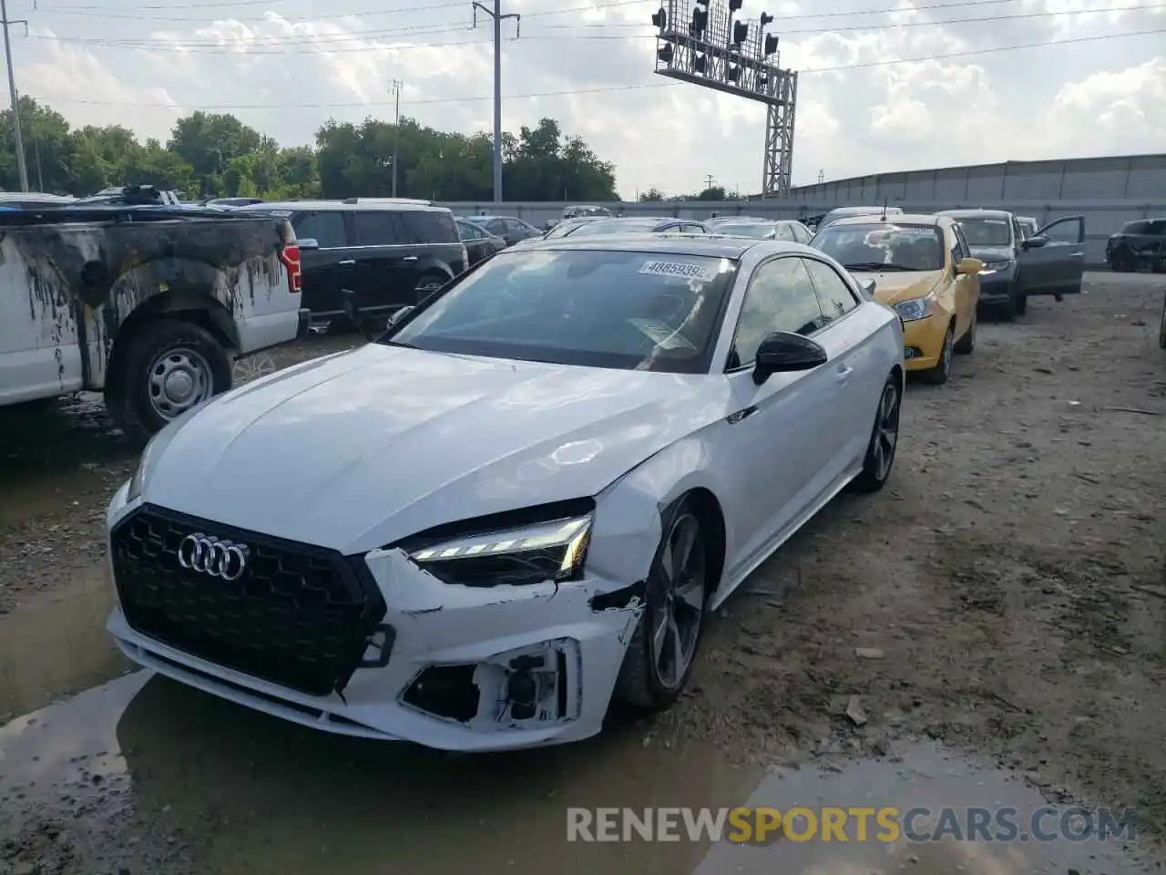 2 Photograph of a damaged car WAUTAAF53MA021697 AUDI A5 2021