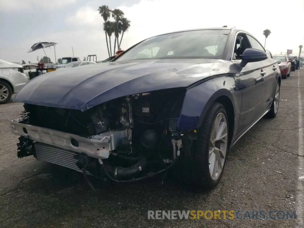 2 Photograph of a damaged car WAUABCF51NA003801 AUDI A5 2022