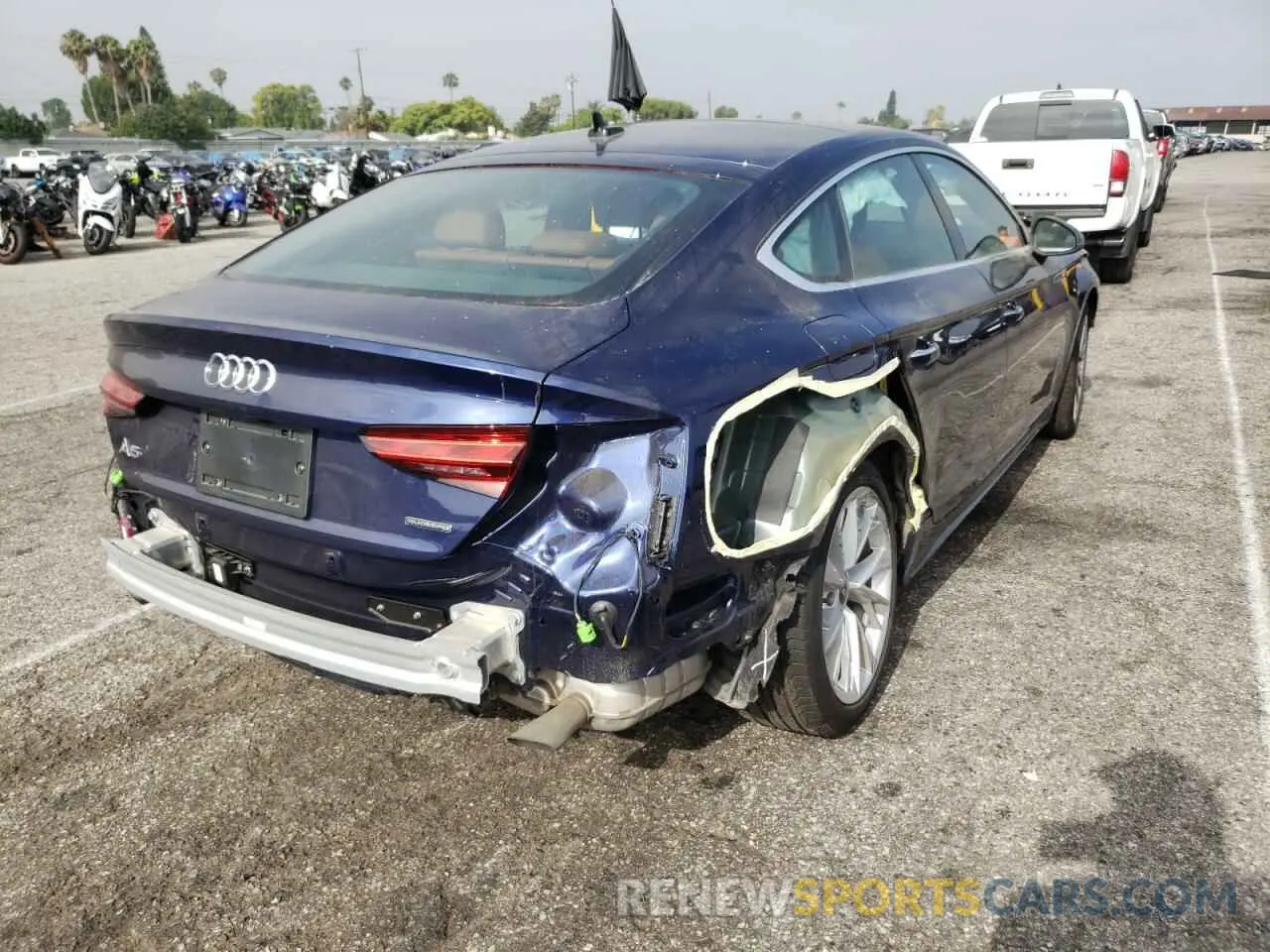 4 Photograph of a damaged car WAUABCF51NA003801 AUDI A5 2022