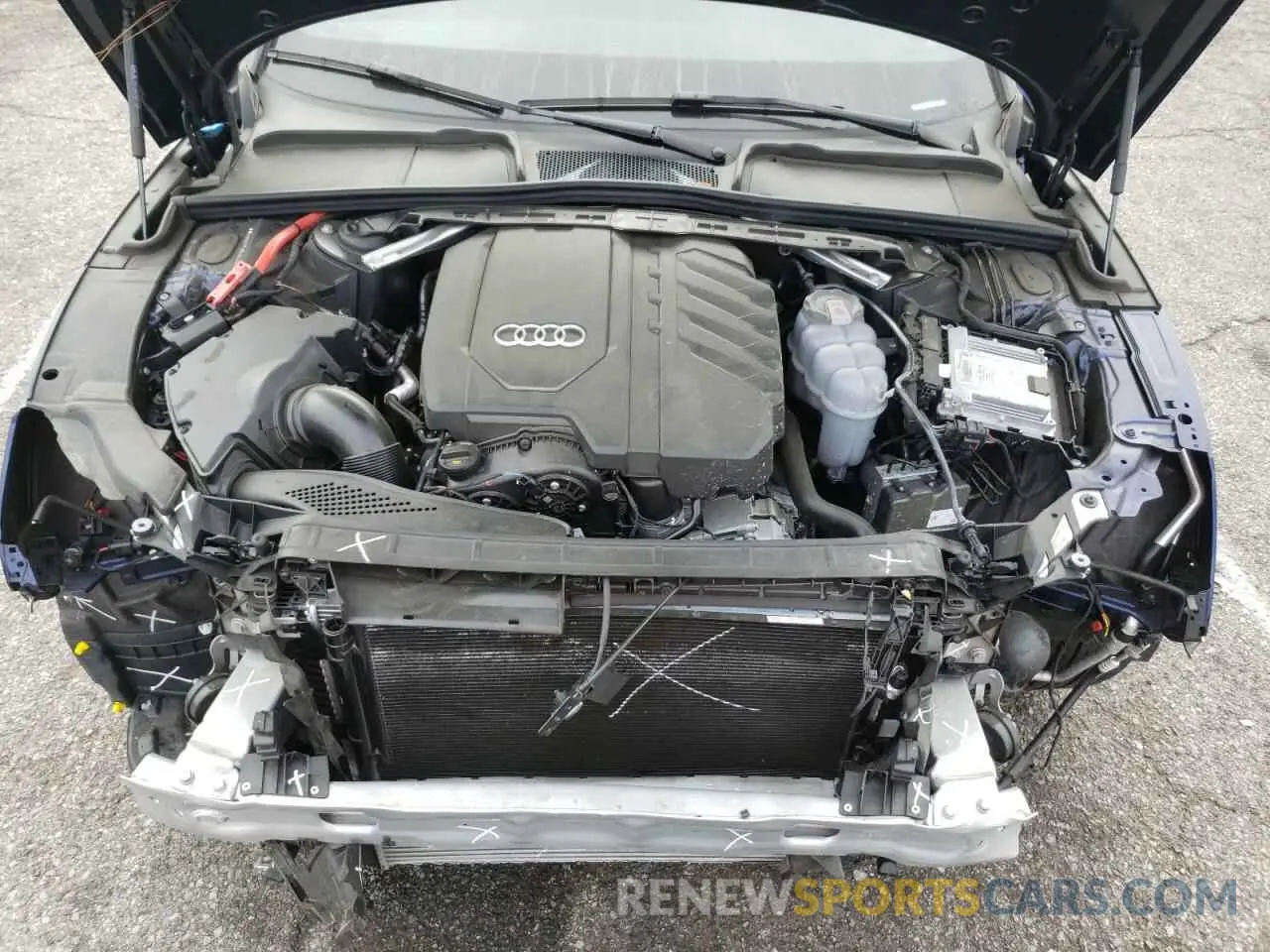 7 Photograph of a damaged car WAUABCF51NA003801 AUDI A5 2022