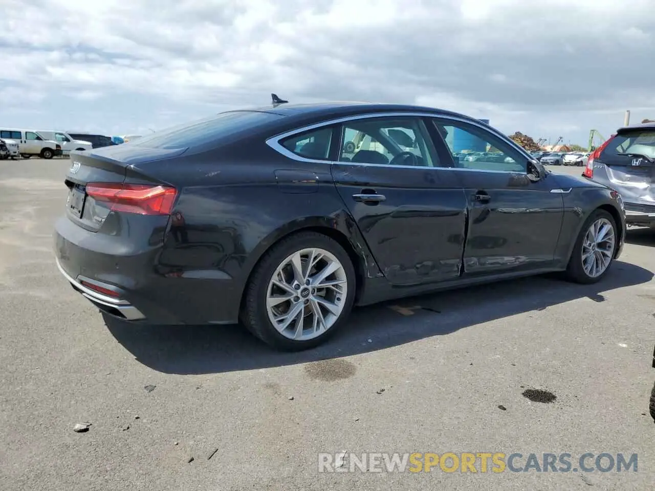 3 Photograph of a damaged car WAUABCF51NA009193 AUDI A5 2022