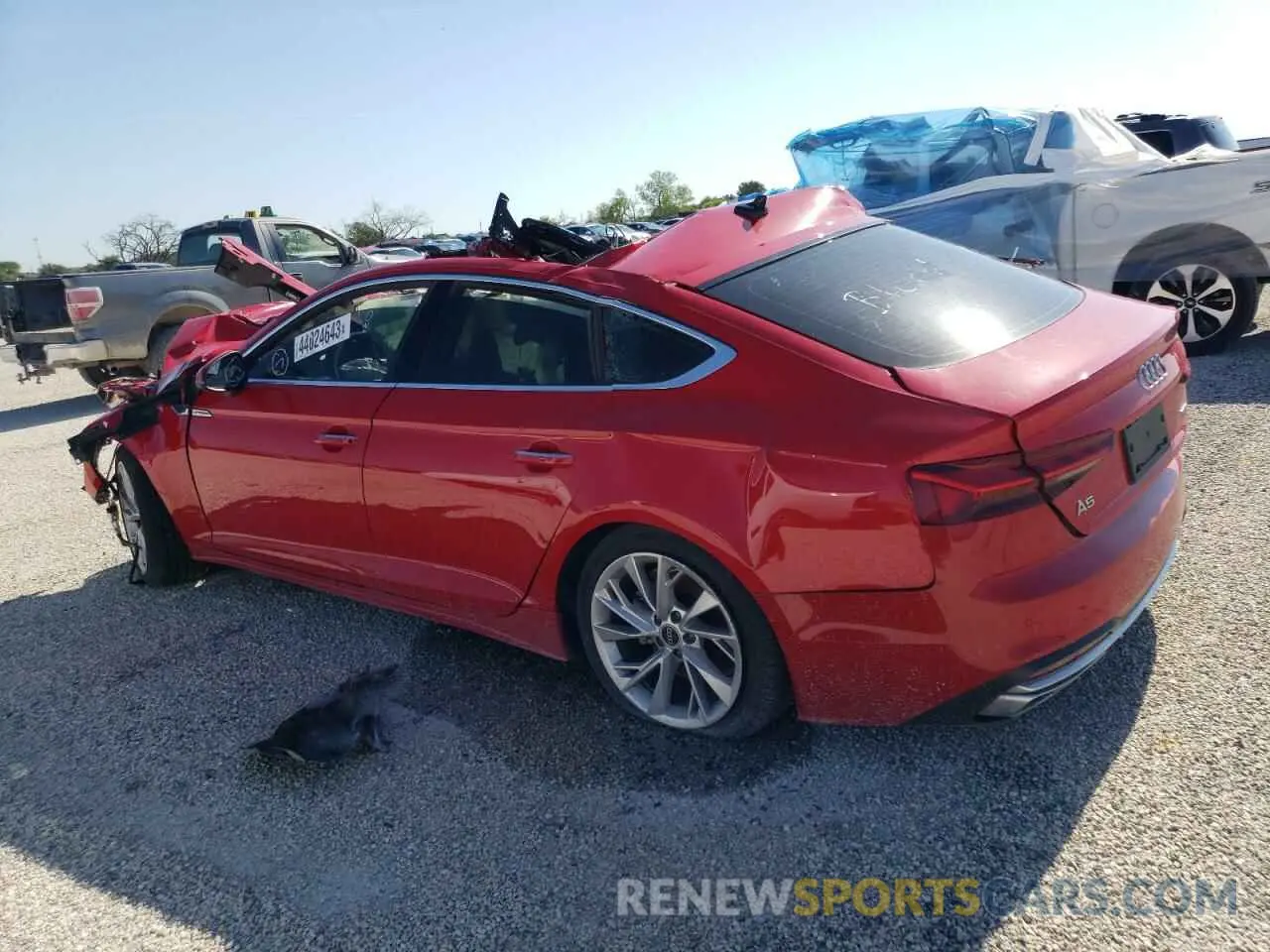 2 Photograph of a damaged car WAUABCF52NA028674 AUDI A5 2022