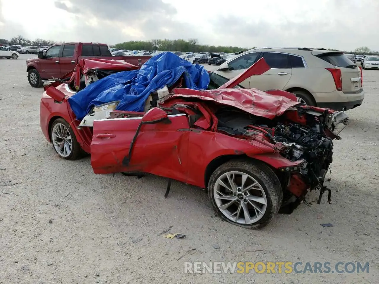 4 Photograph of a damaged car WAUABCF52NA028674 AUDI A5 2022