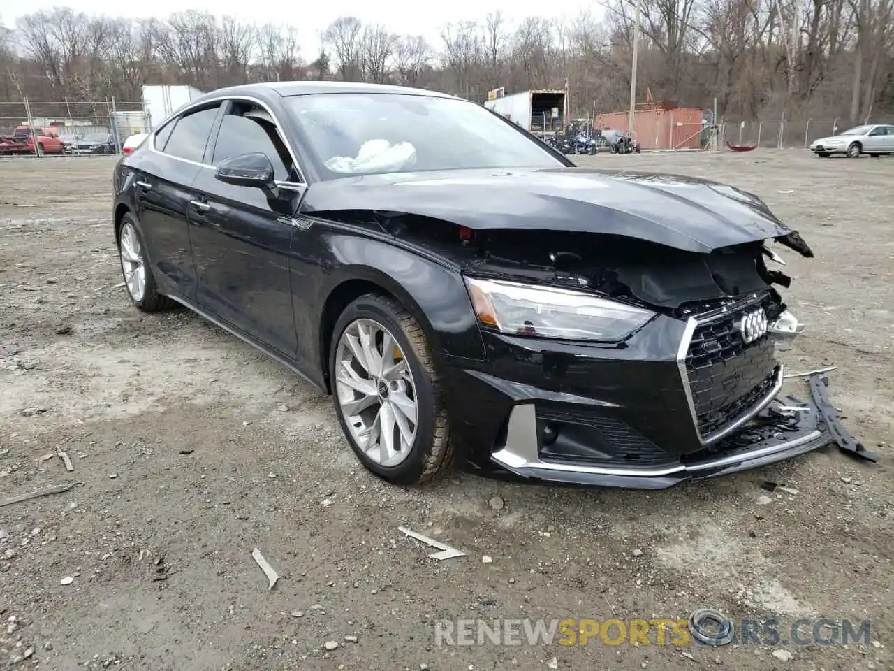 1 Photograph of a damaged car WAUABCF54NA011195 AUDI A5 2022