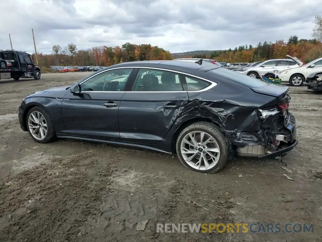 2 Photograph of a damaged car WAUABCF5XNA032343 AUDI A5 2022