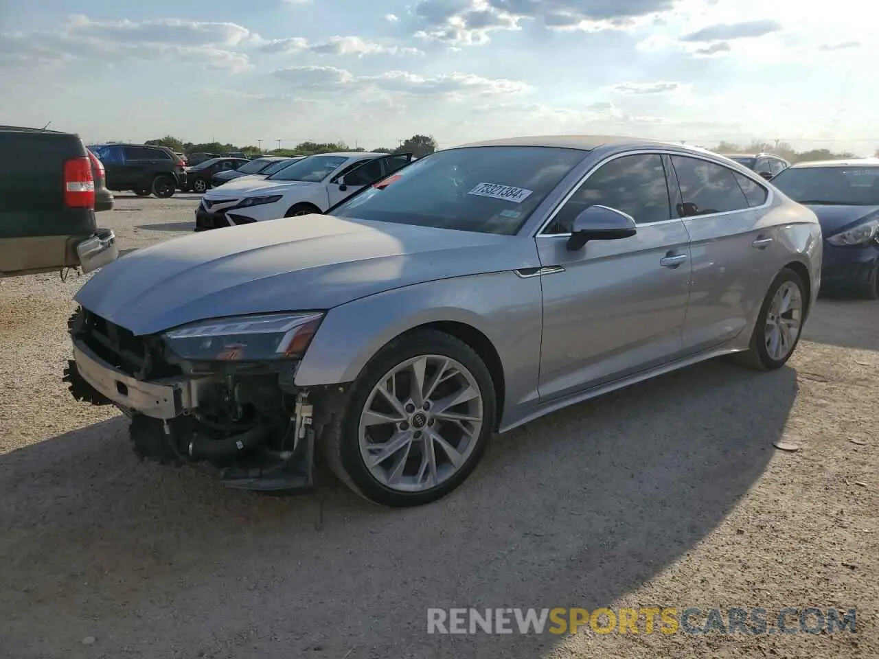 1 Photograph of a damaged car WAUCBCF50NA034966 AUDI A5 2022