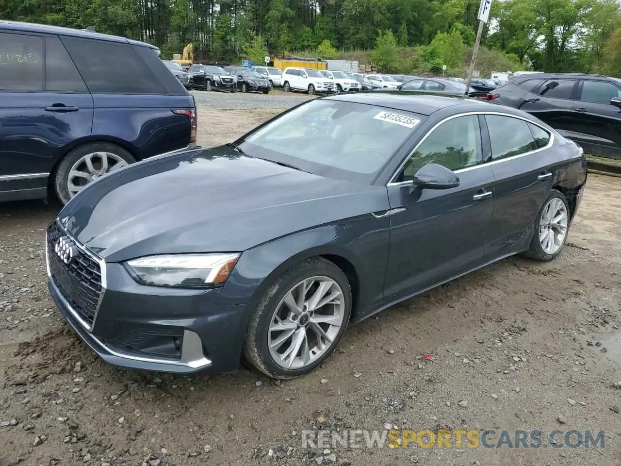 1 Photograph of a damaged car WAUCBCF57NA027982 AUDI A5 2022