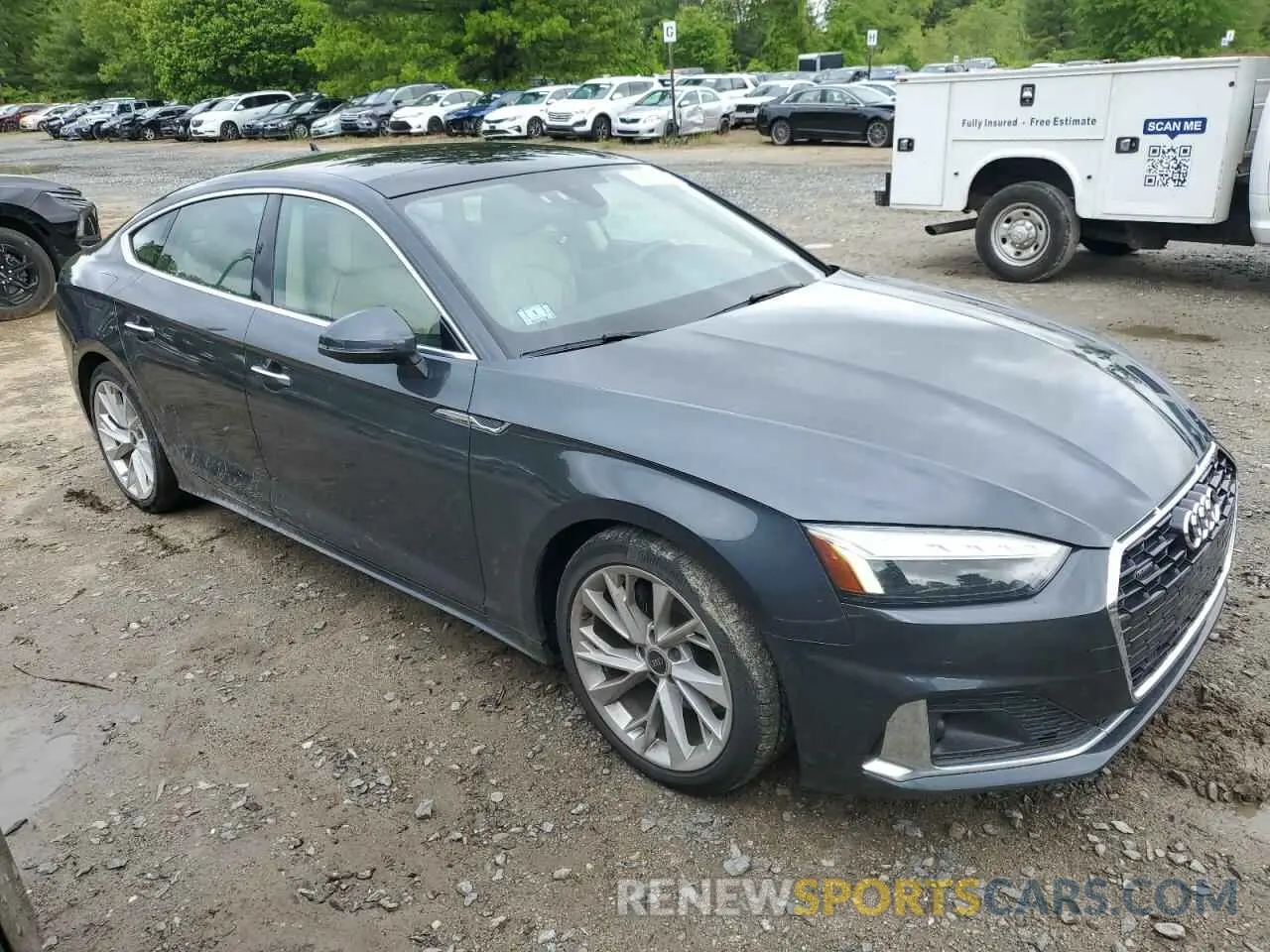 4 Photograph of a damaged car WAUCBCF57NA027982 AUDI A5 2022