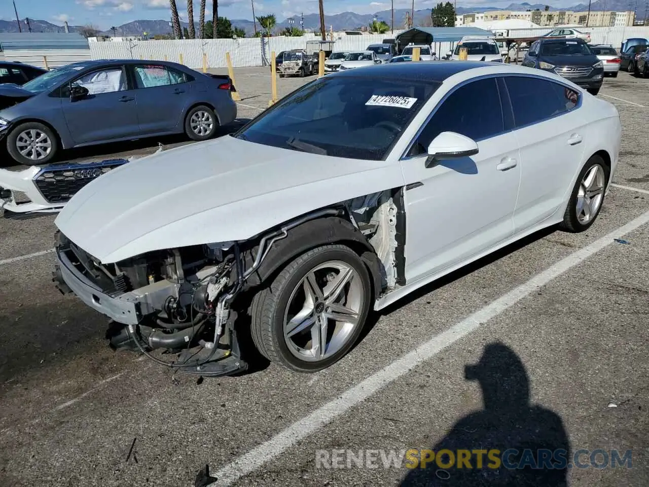 1 Photograph of a damaged car WAUDACF54NA025808 AUDI A5 2022