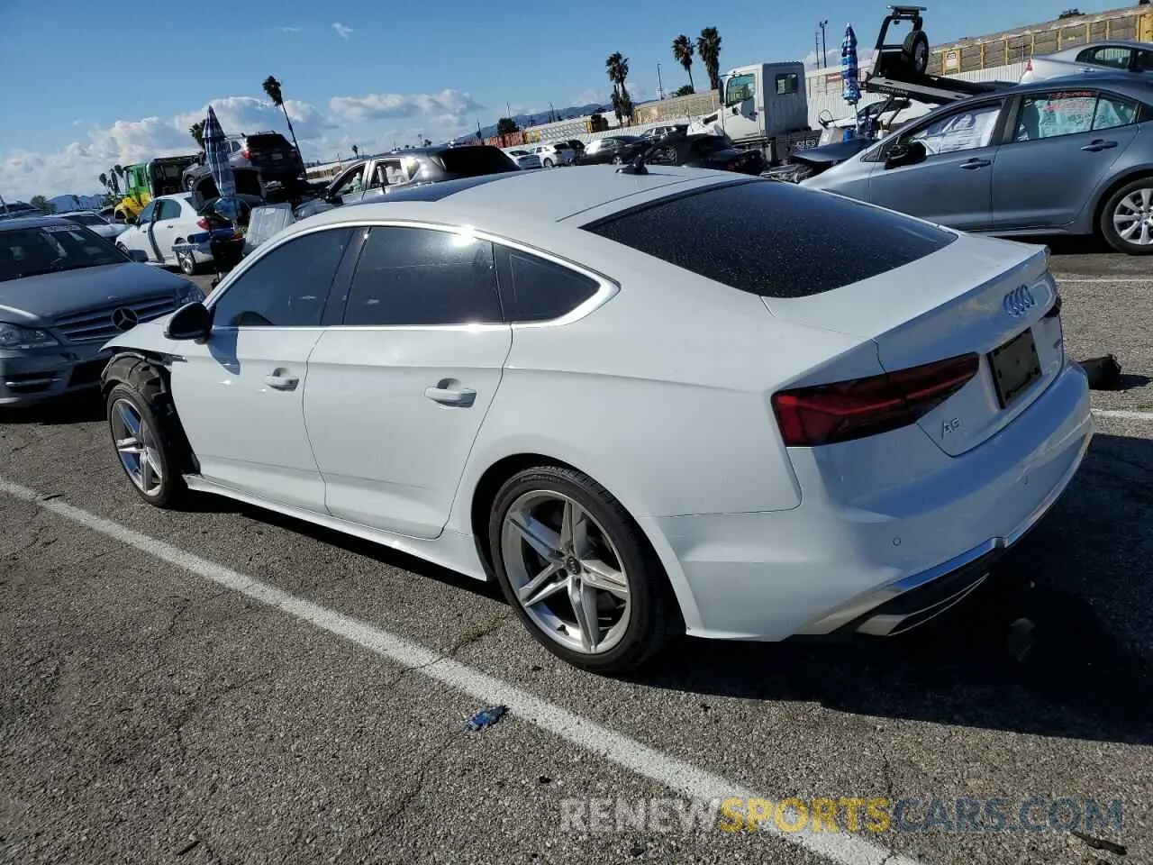 2 Photograph of a damaged car WAUDACF54NA025808 AUDI A5 2022