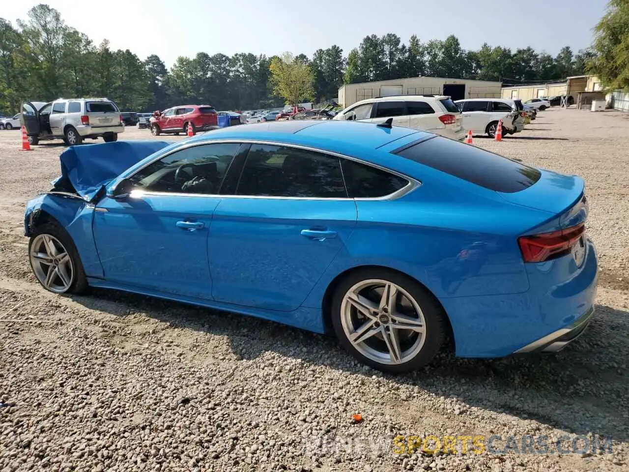 2 Photograph of a damaged car WAUDACF58NA008476 AUDI A5 2022
