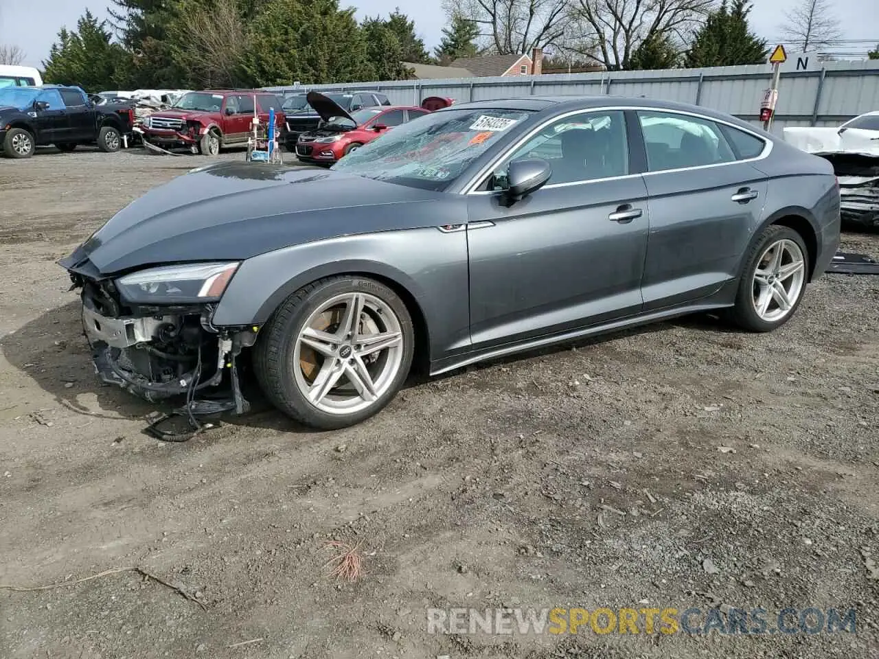 1 Photograph of a damaged car WAUFACF50NA024891 AUDI A5 2022