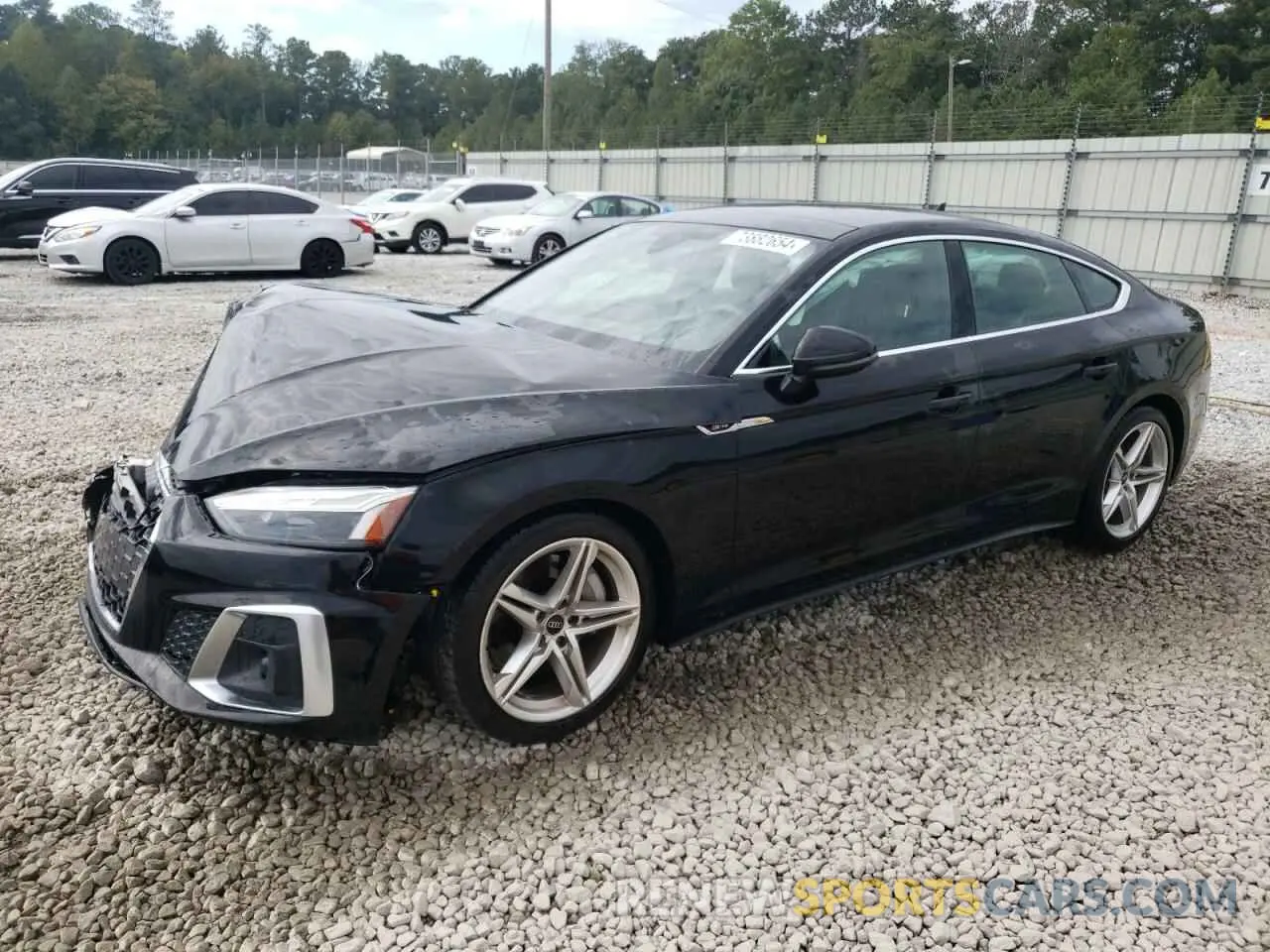 1 Photograph of a damaged car WAUFACF51NA015603 AUDI A5 2022