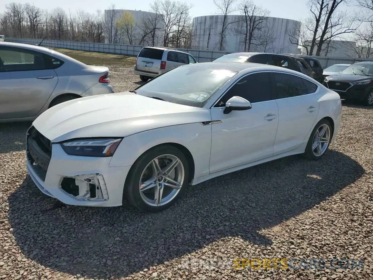 1 Photograph of a damaged car WAUFACF57NA018117 AUDI A5 2022