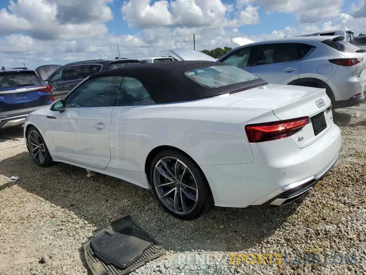 2 Photograph of a damaged car WAU4AGF50PN004926 AUDI A5 2023
