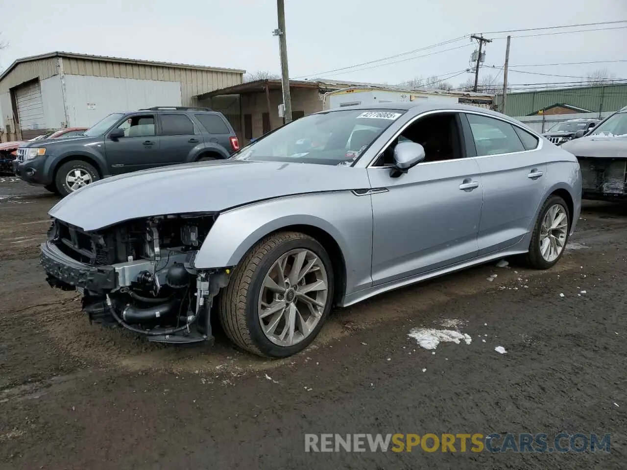 1 Photograph of a damaged car WAUABCF52PA027060 AUDI A5 2023