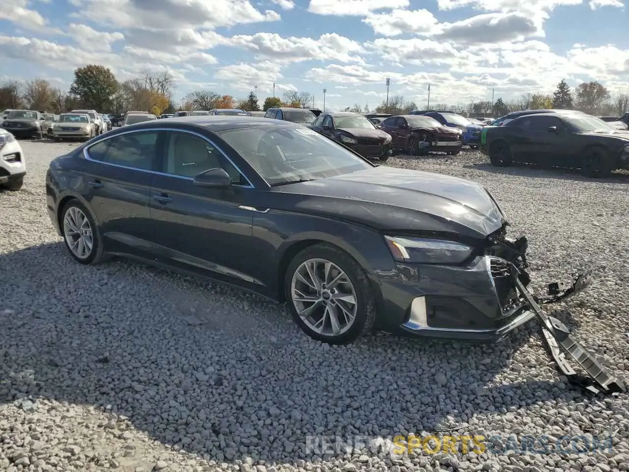 4 Photograph of a damaged car WAUABCF5XPA022060 AUDI A5 2023
