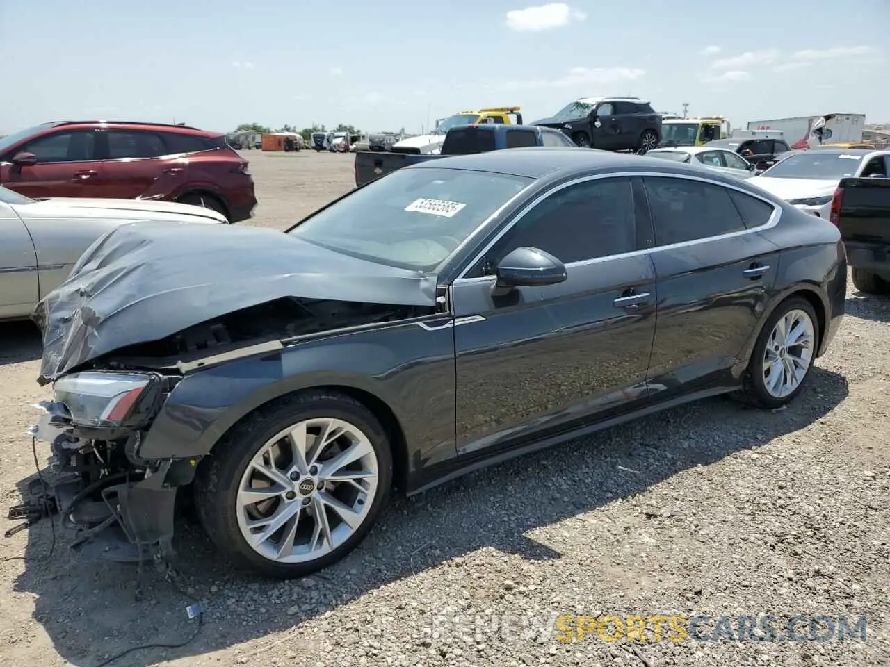 1 Photograph of a damaged car WAUCBCF54PA012407 AUDI A5 2023
