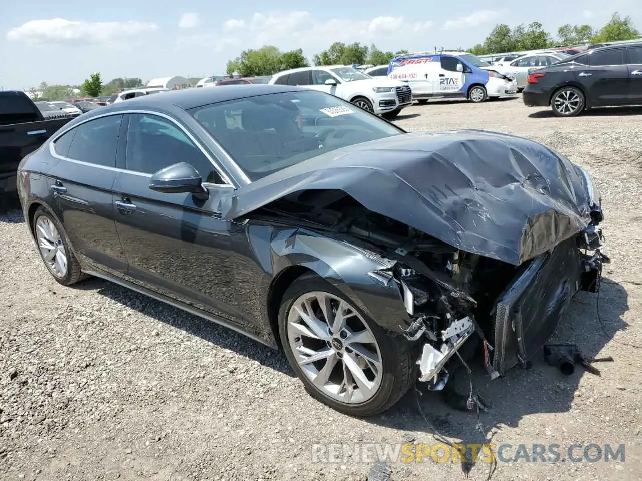 4 Photograph of a damaged car WAUCBCF54PA012407 AUDI A5 2023