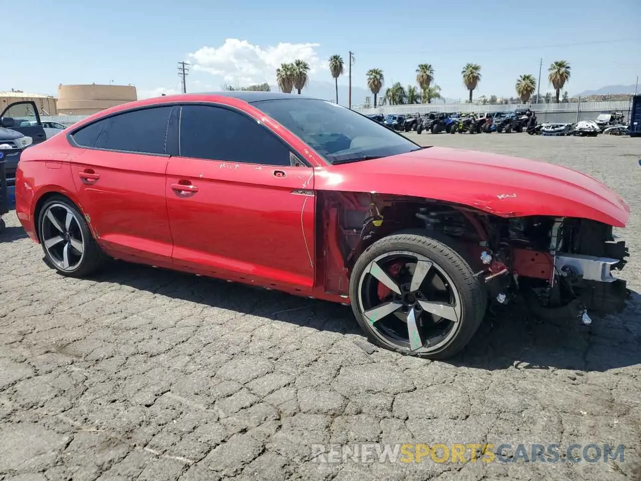 4 Photograph of a damaged car WAUEACF50PA012352 AUDI A5 2023