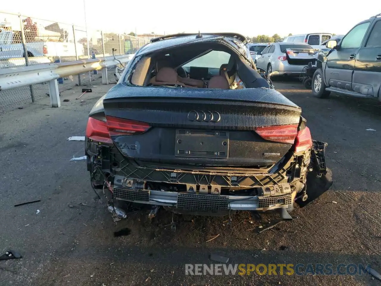 6 Photograph of a damaged car WAUFACF50PA047591 AUDI A5 2023