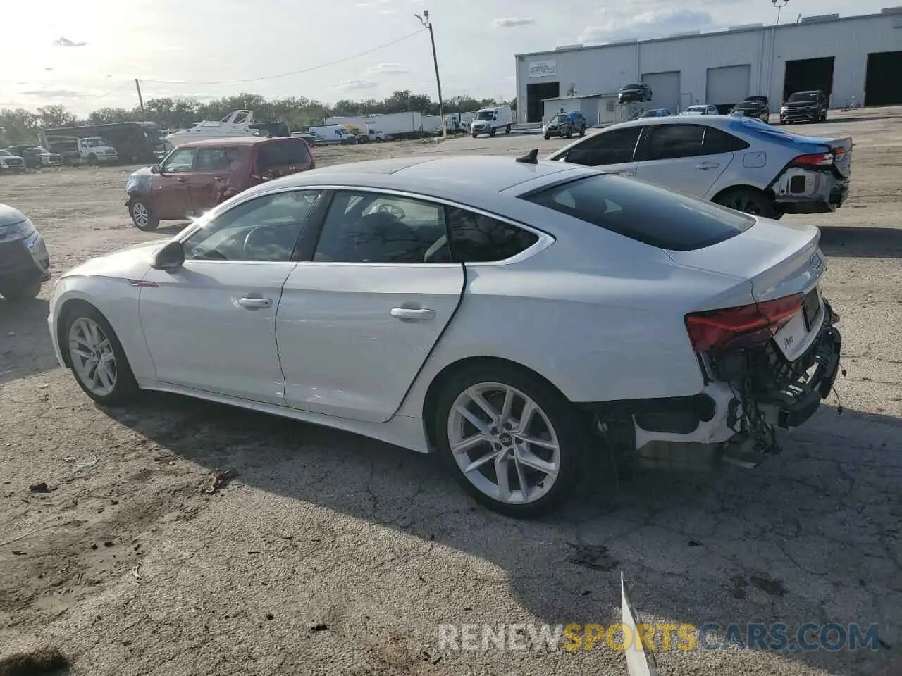 2 Photograph of a damaged car WAUFACF54PA049943 AUDI A5 2023