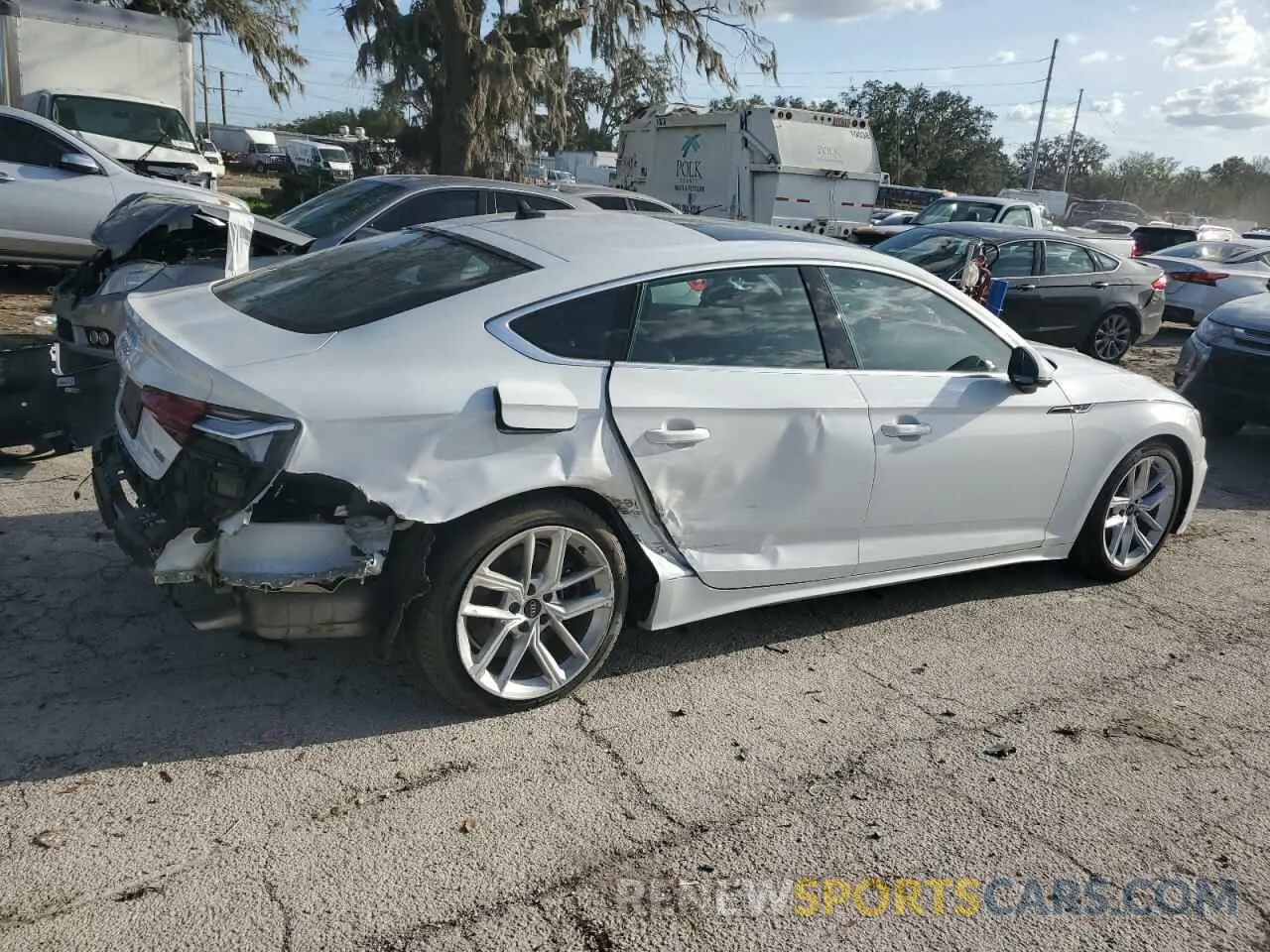 3 Photograph of a damaged car WAUFACF54PA049943 AUDI A5 2023