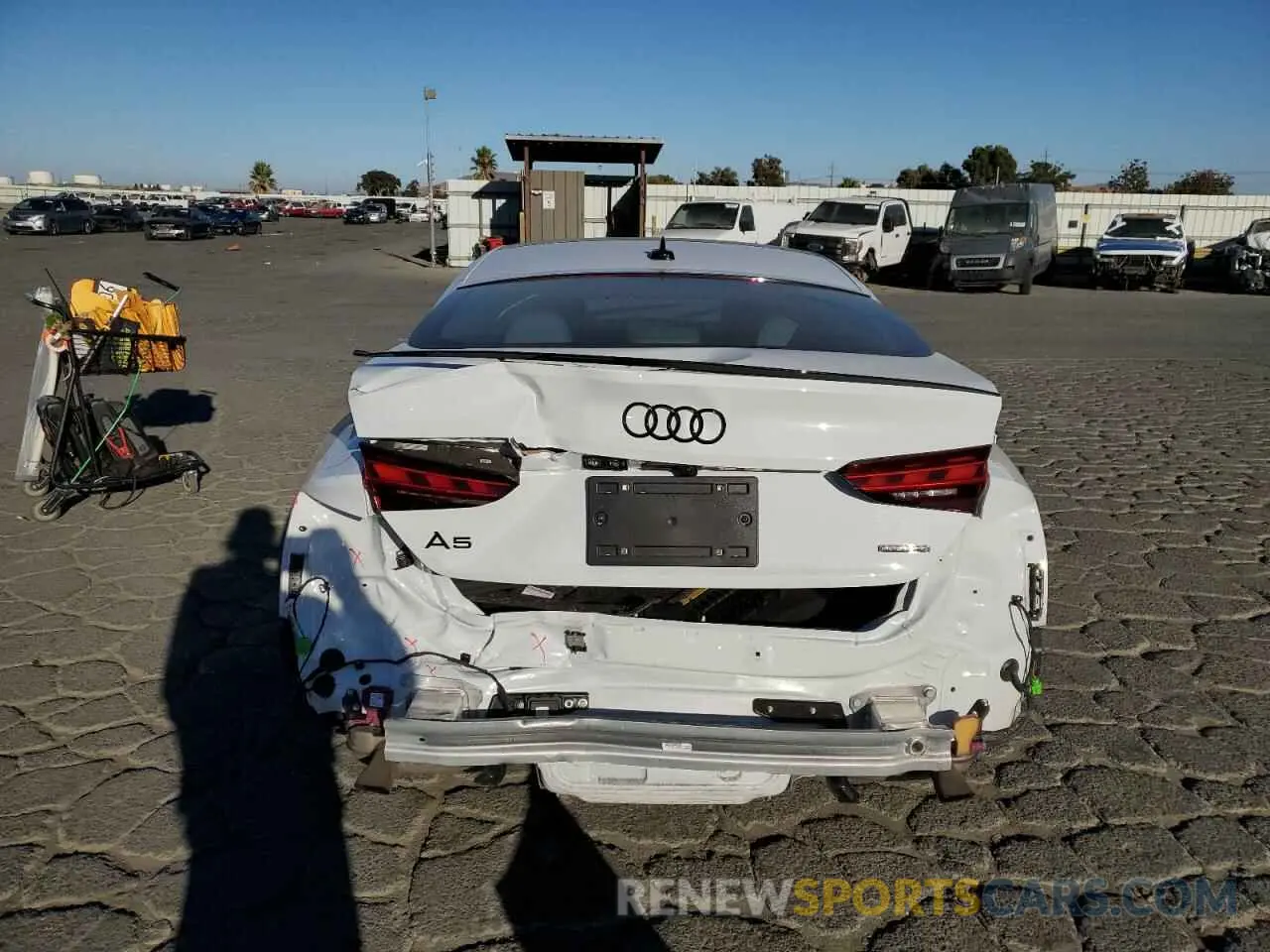 6 Photograph of a damaged car WAUFACF5XPA036369 AUDI A5 2023