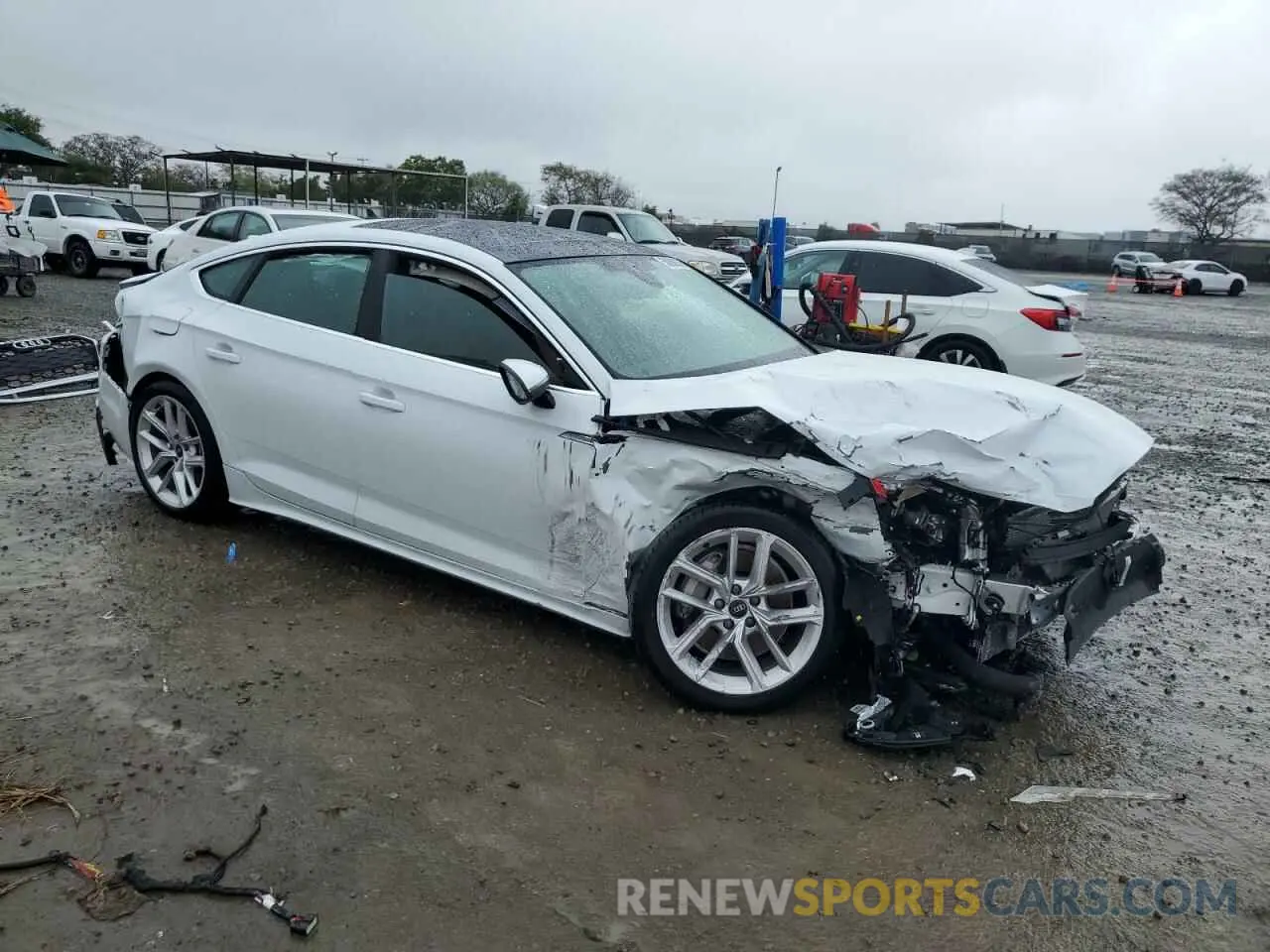 4 Photograph of a damaged car WAUDACF55RA055857 AUDI A5 2024