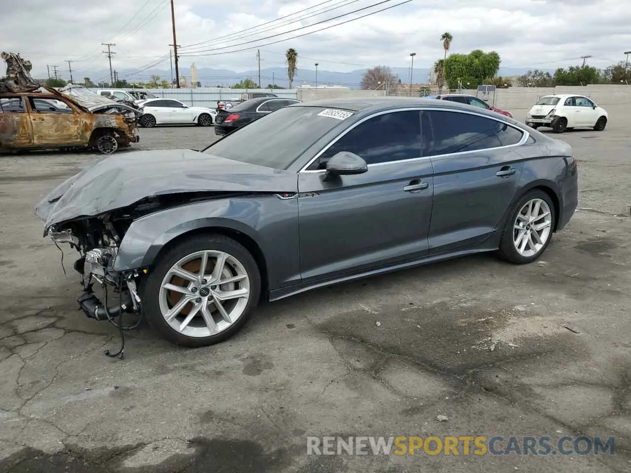 1 Photograph of a damaged car WAUFACF58RA116708 AUDI A5 2024