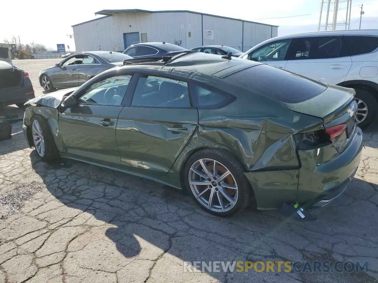 2 Photograph of a damaged car WAUDACF55SA009046 AUDI A5 2025