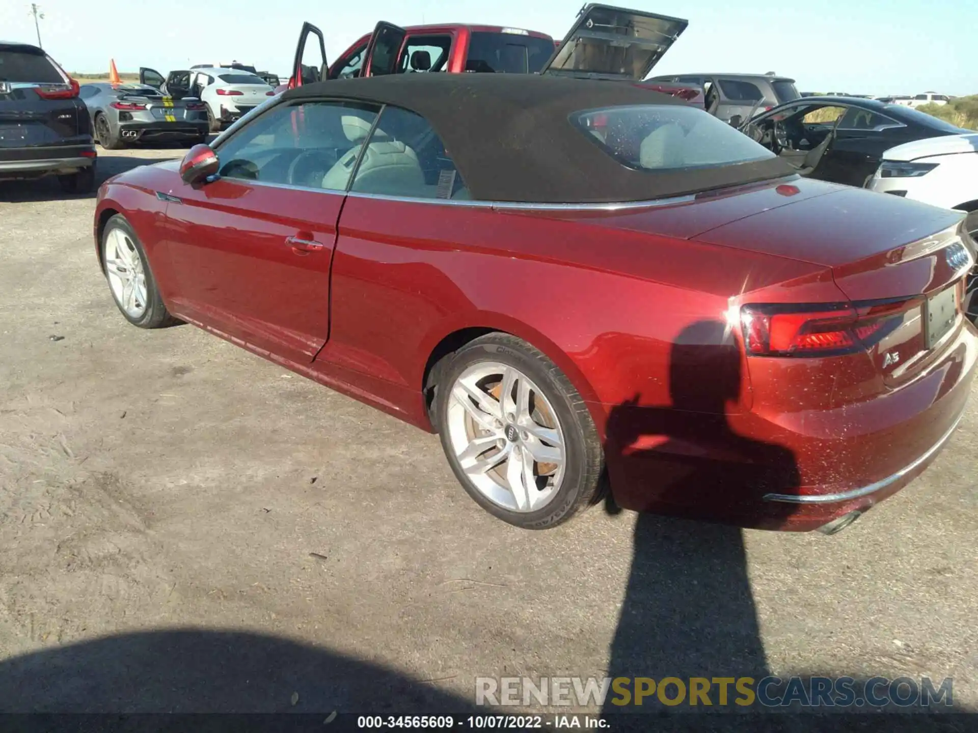 3 Photograph of a damaged car WAU2NGF5XKN010074 AUDI A5 CABRIOLET 2019