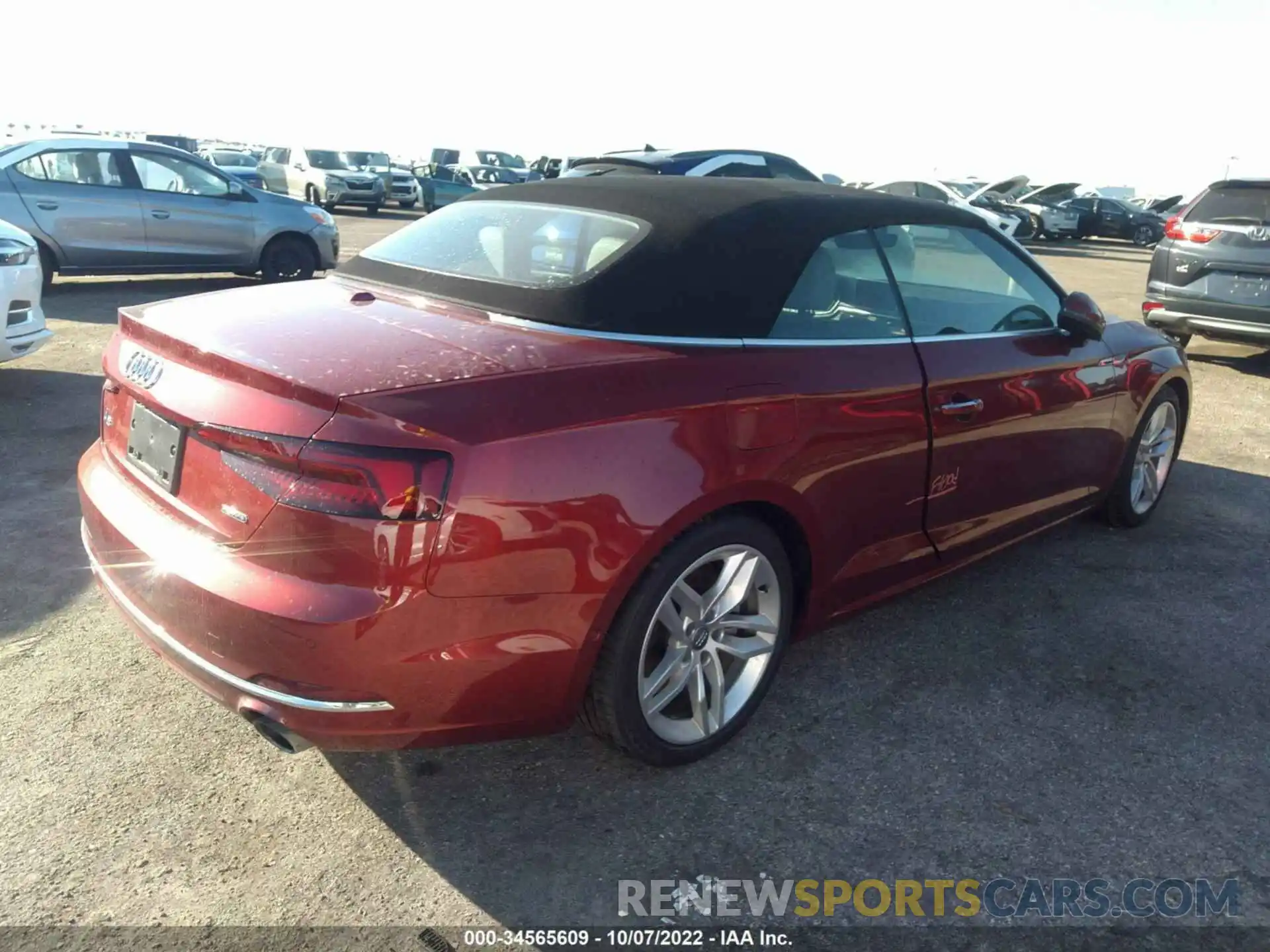 4 Photograph of a damaged car WAU2NGF5XKN010074 AUDI A5 CABRIOLET 2019