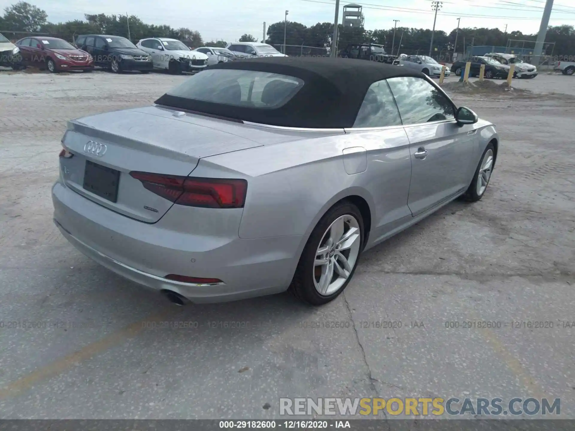 4 Photograph of a damaged car WAUYNGF53KN006443 AUDI A5 CABRIOLET 2019