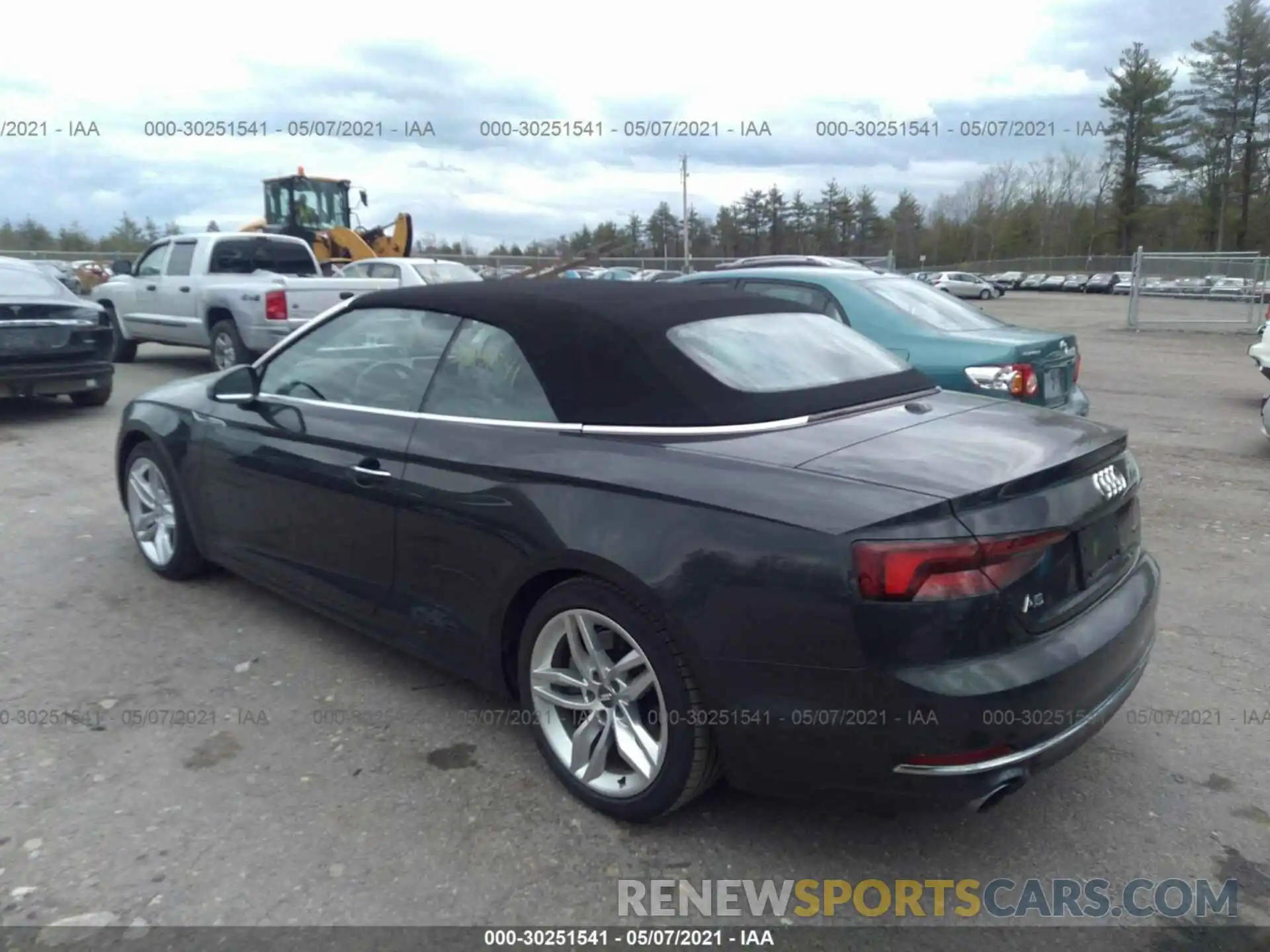 3 Photograph of a damaged car WAUYNGF5XKN001773 AUDI A5 CABRIOLET 2019