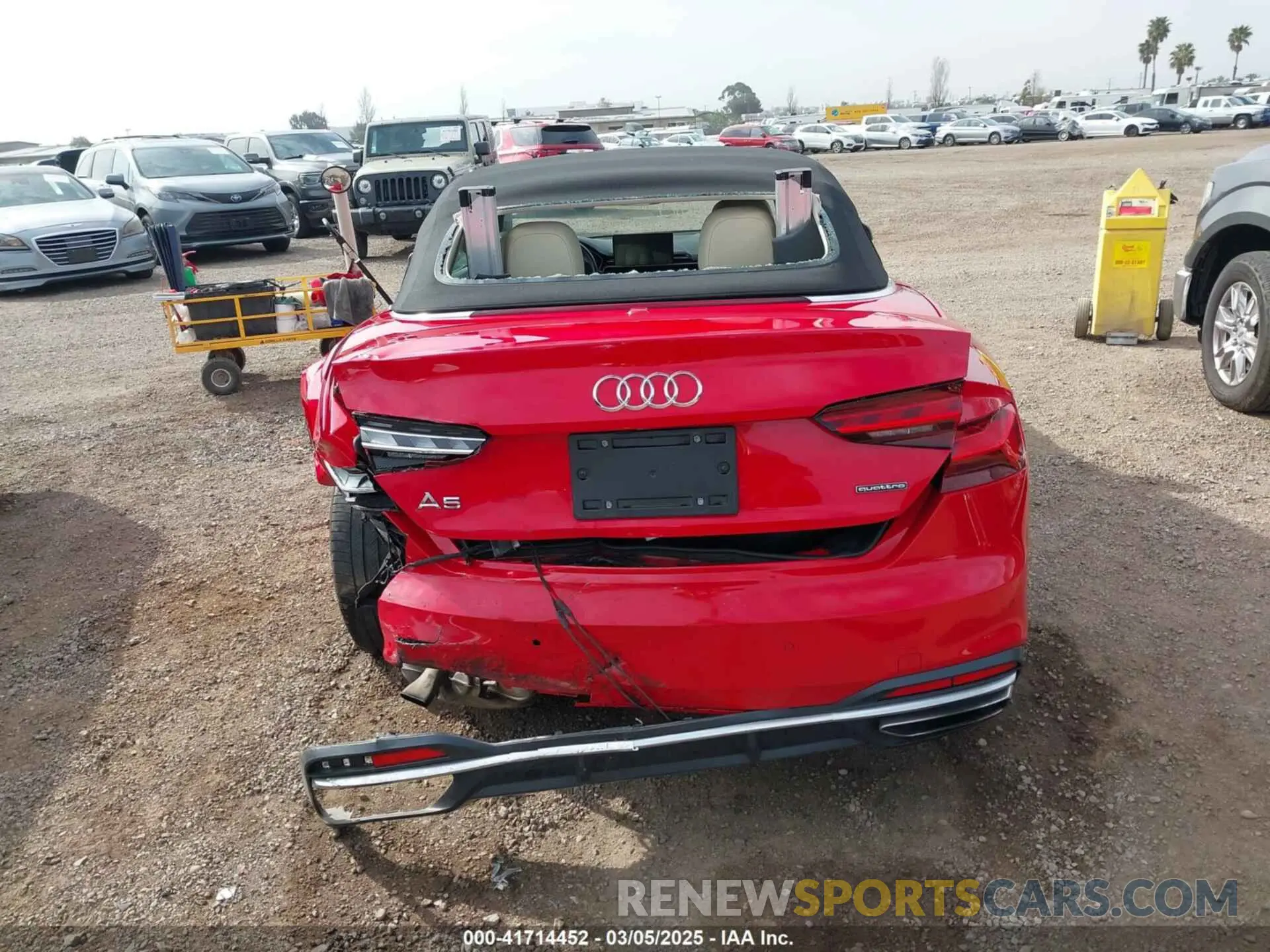 17 Photograph of a damaged car WAUWNGF50LN000995 AUDI A5 CABRIOLET 2020