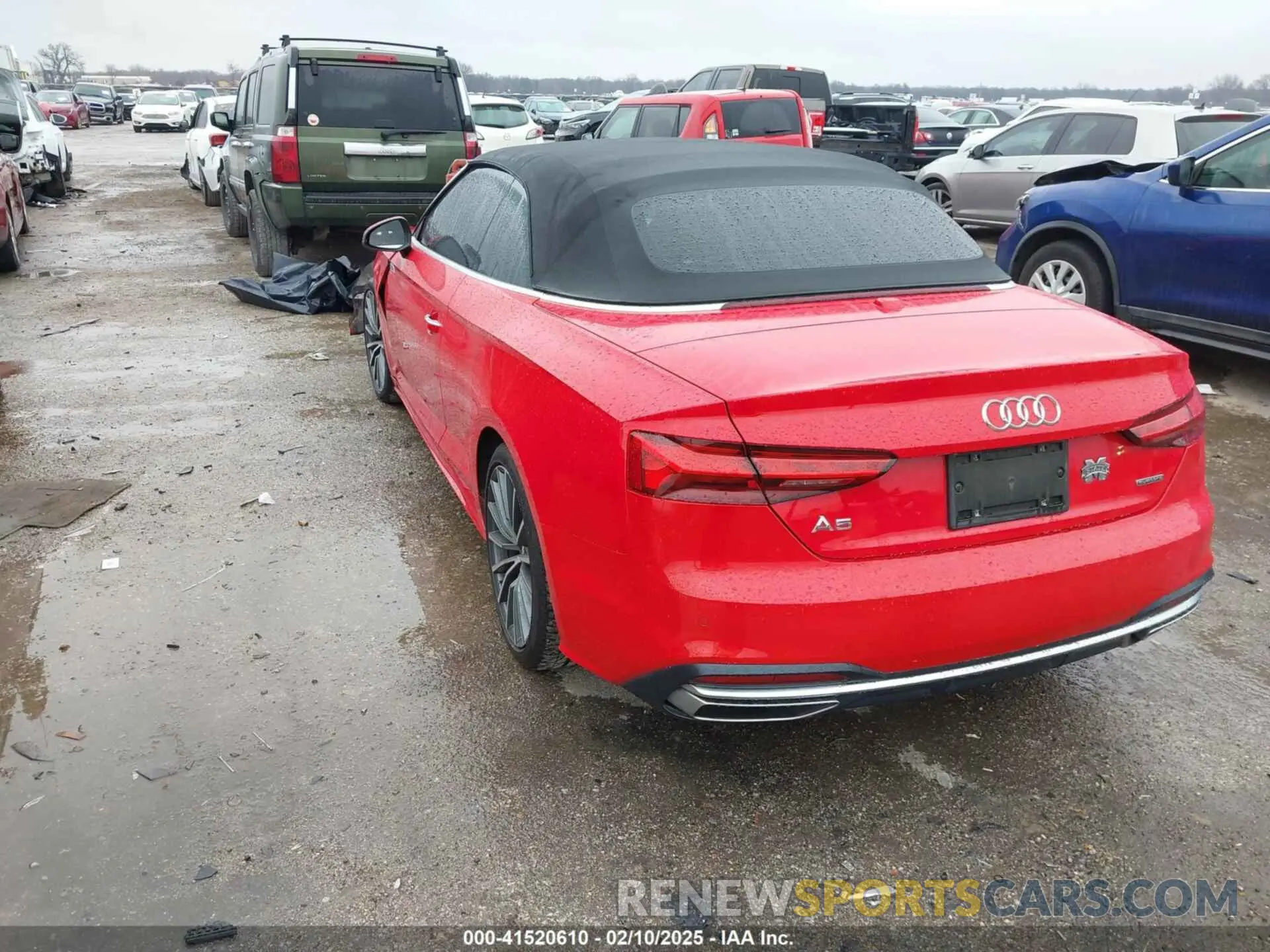 3 Photograph of a damaged car WAUWAGF56MN000156 AUDI A5 CABRIOLET 2021