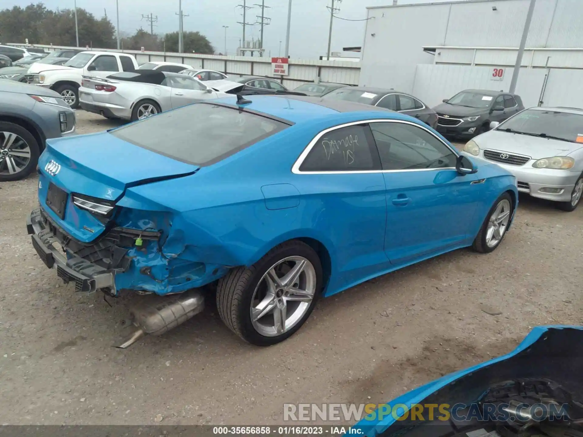 4 Photograph of a damaged car WAUSAAF56NA025482 AUDI A5 COUPE 2022