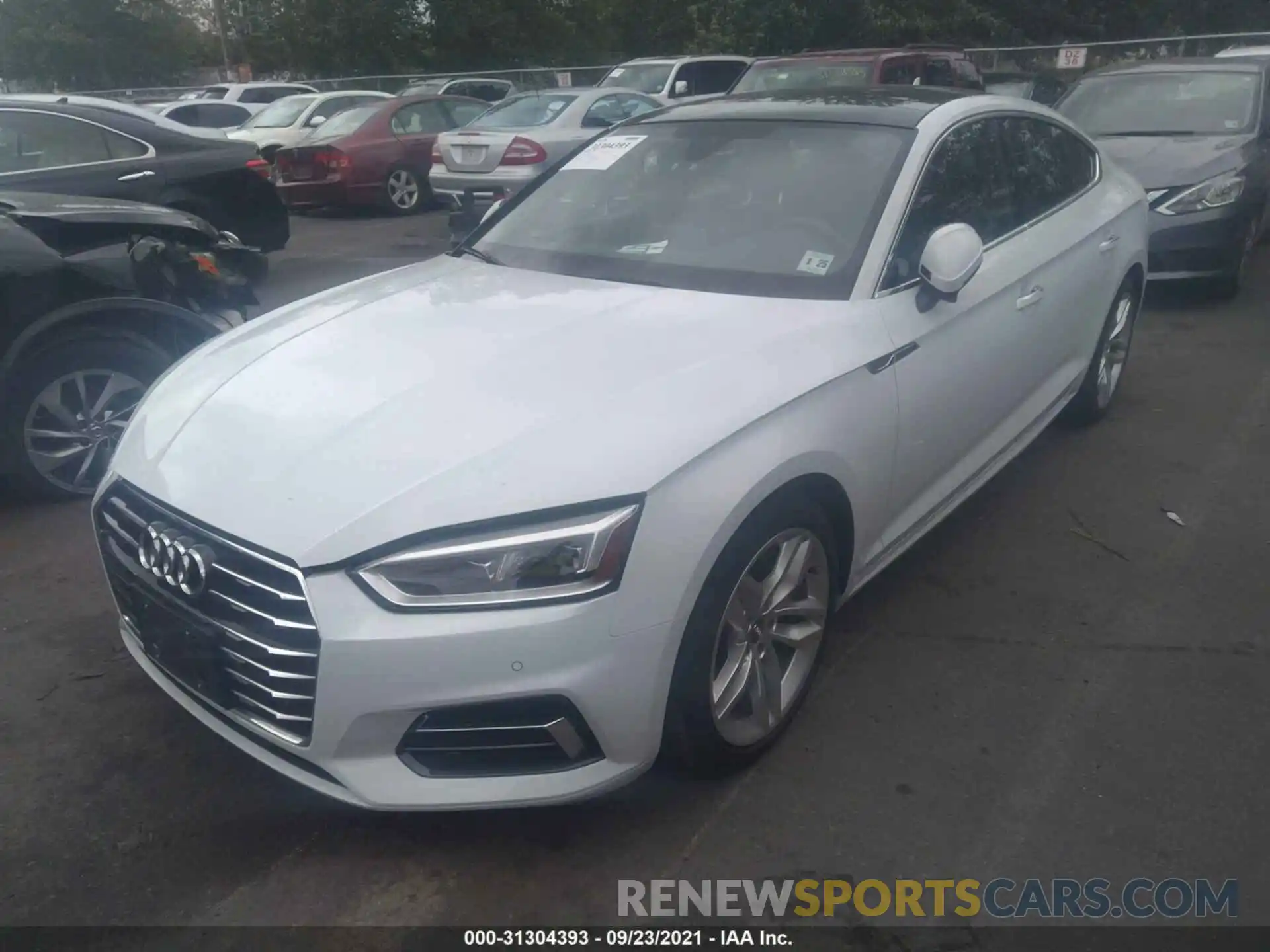 2 Photograph of a damaged car WAUBNCF58KA071410 AUDI A5 SPORTBACK 2019