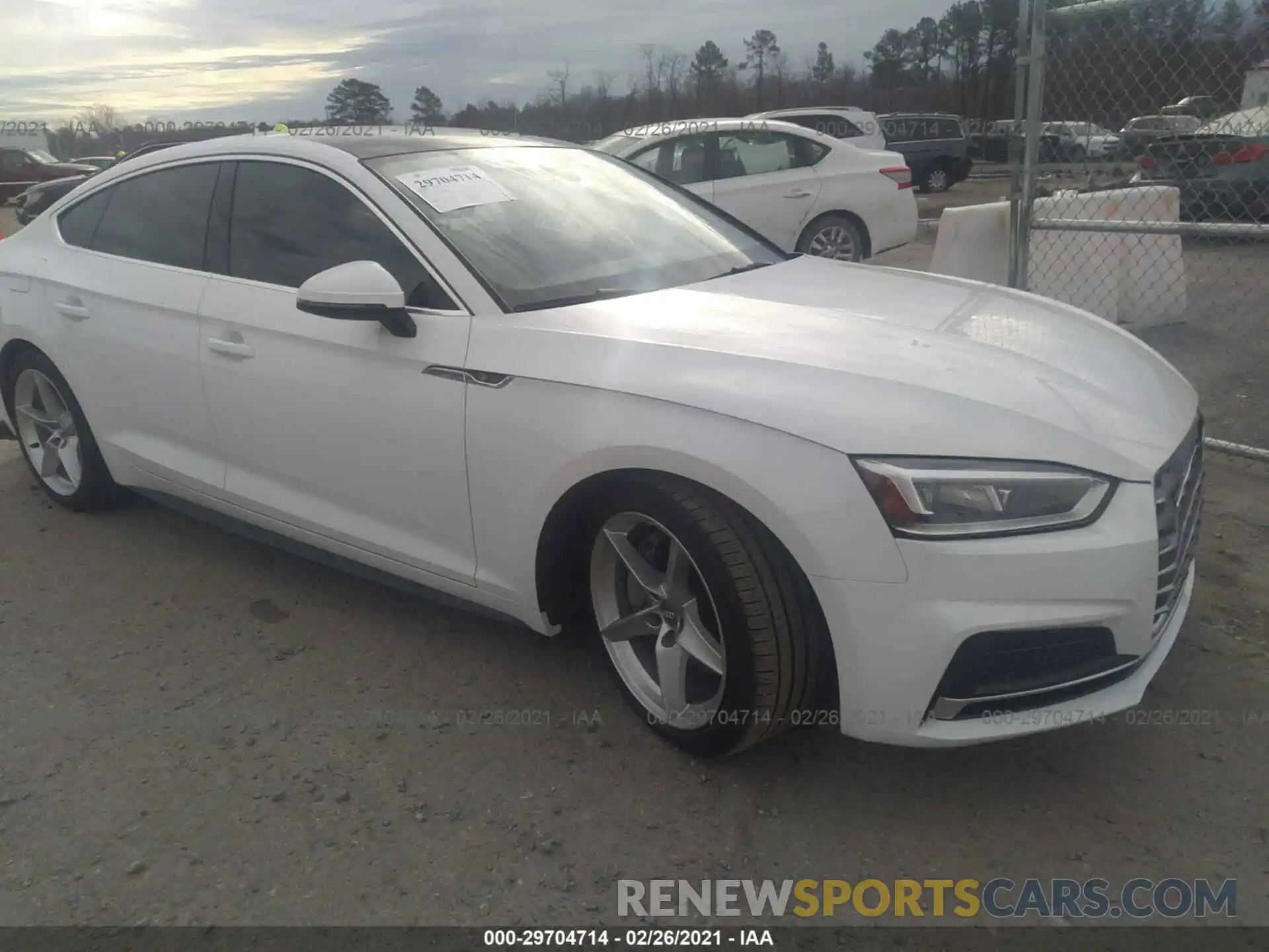 1 Photograph of a damaged car WAUDNCF54KA046884 AUDI A5 SPORTBACK 2019