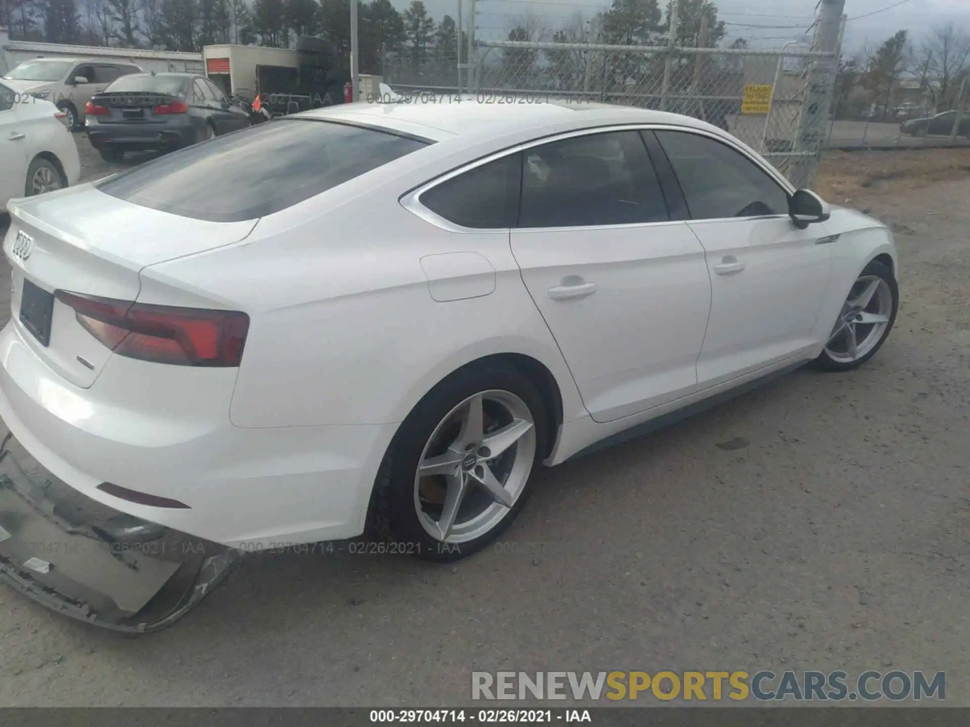 4 Photograph of a damaged car WAUDNCF54KA046884 AUDI A5 SPORTBACK 2019