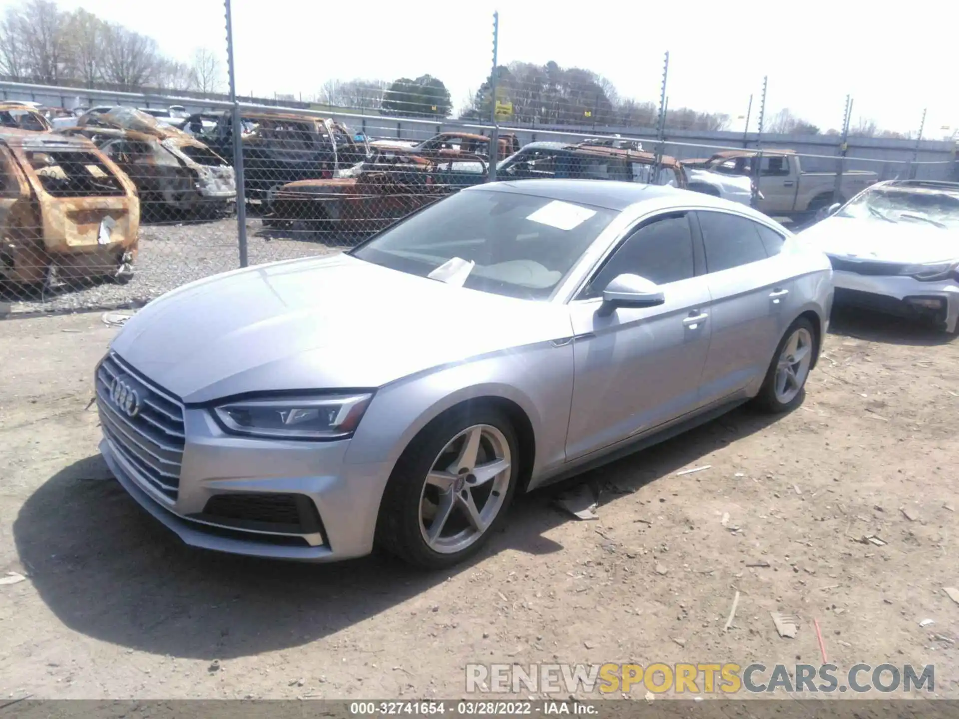 2 Photograph of a damaged car WAUDNCF57KA022014 AUDI A5 SPORTBACK 2019