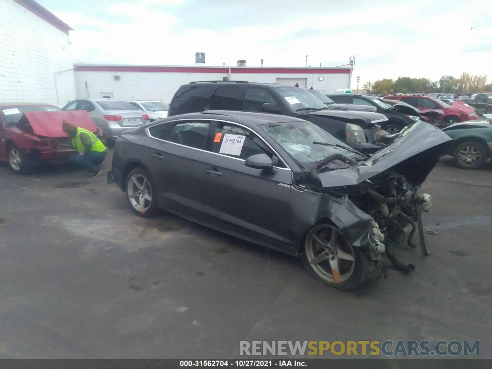 1 Photograph of a damaged car WAUDNCF59KA021141 AUDI A5 SPORTBACK 2019