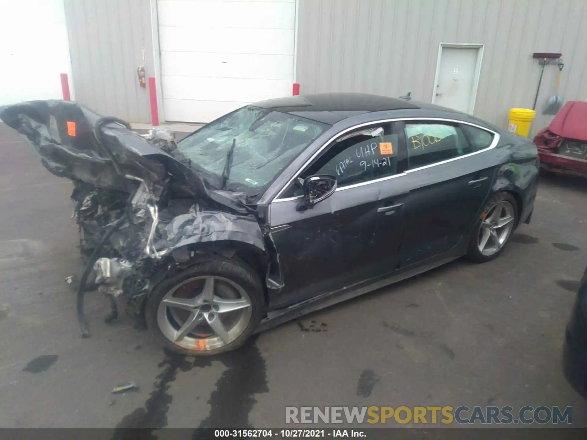 2 Photograph of a damaged car WAUDNCF59KA021141 AUDI A5 SPORTBACK 2019