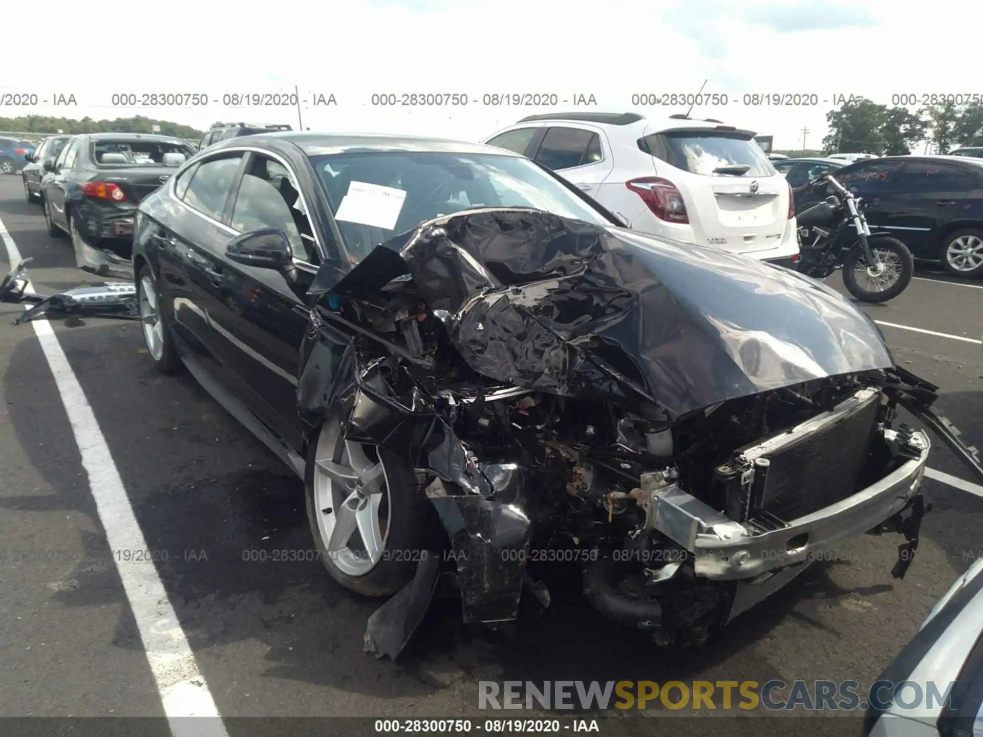 1 Photograph of a damaged car WAUENCF57KA036788 AUDI A5 SPORTBACK 2019