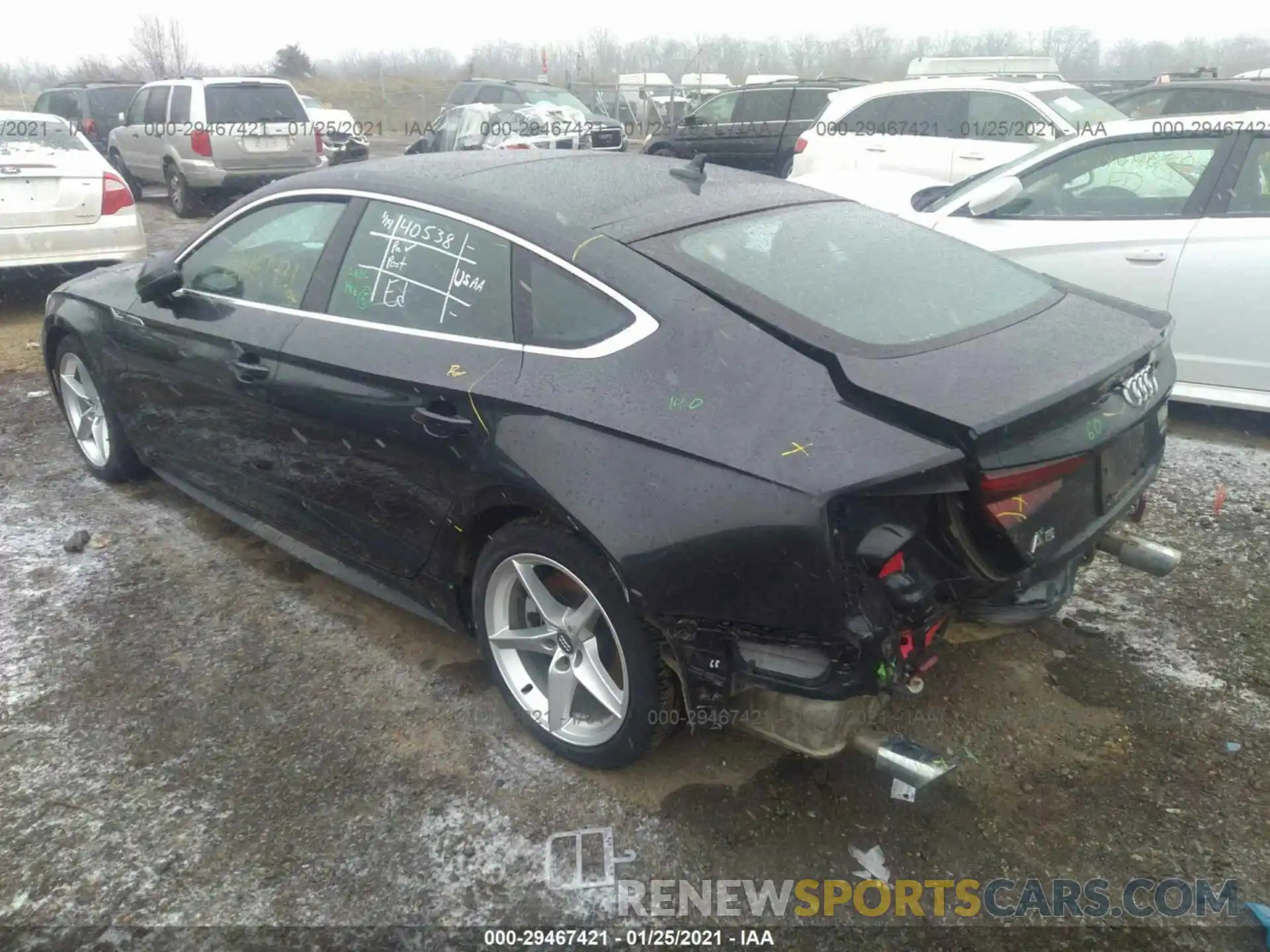 3 Photograph of a damaged car WAUENCF58KA039876 AUDI A5 SPORTBACK 2019